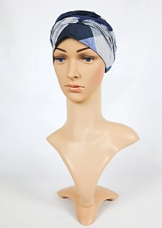 Turban s odnímatelným kšiltem - modrý vzor.jpg